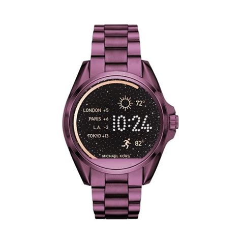 michael kors smartwatch mkt5017|Michael Kors Access Women's Digital Bradshaw Plum Stainless .